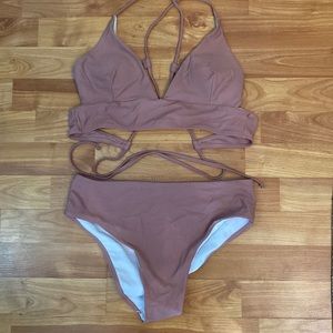 two pc nude swimsuit